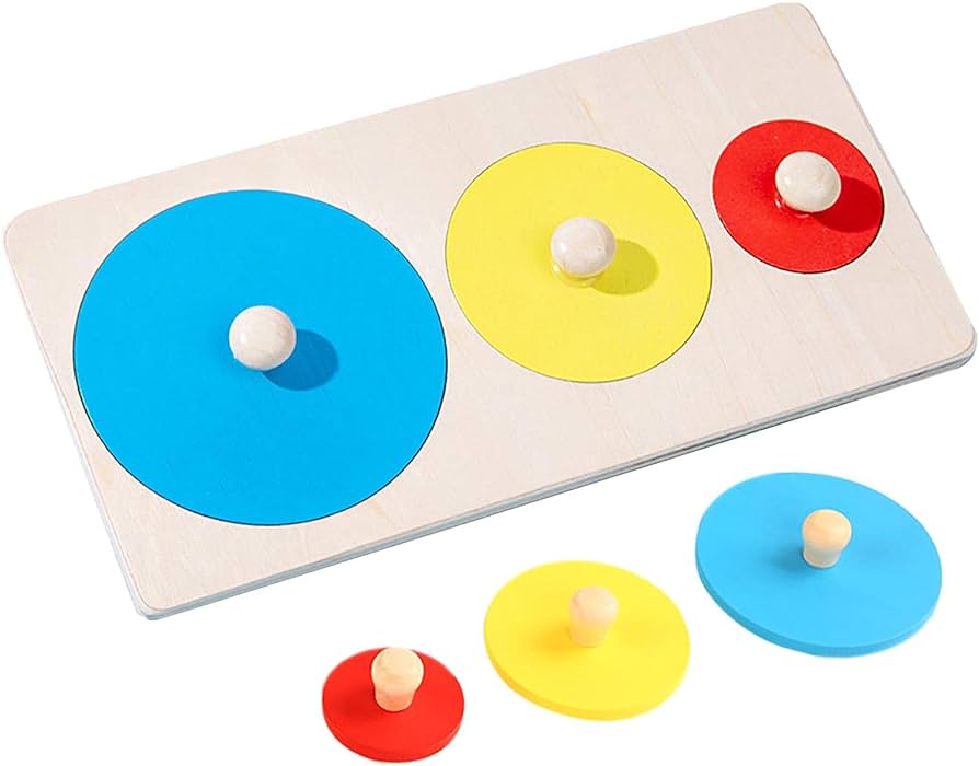 تطابق اشكال هندسية 3 قطع دائرية