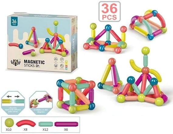 تركيبات مغناطيس 36 قطعة