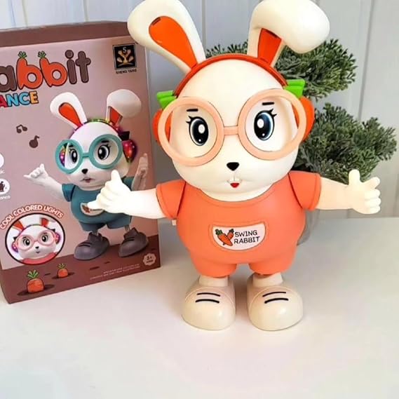 ارنب متحرك صوت و نور و راقص