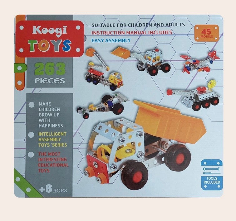 لعبة ميكانو معدن 252 قطعة