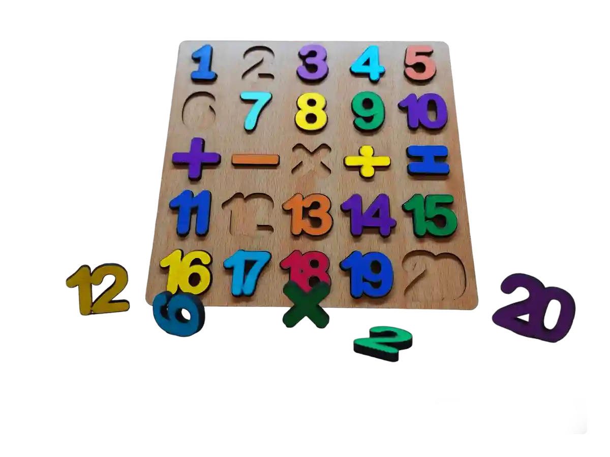 لوحة بازل ارقام انجليزي 20×20 فردية