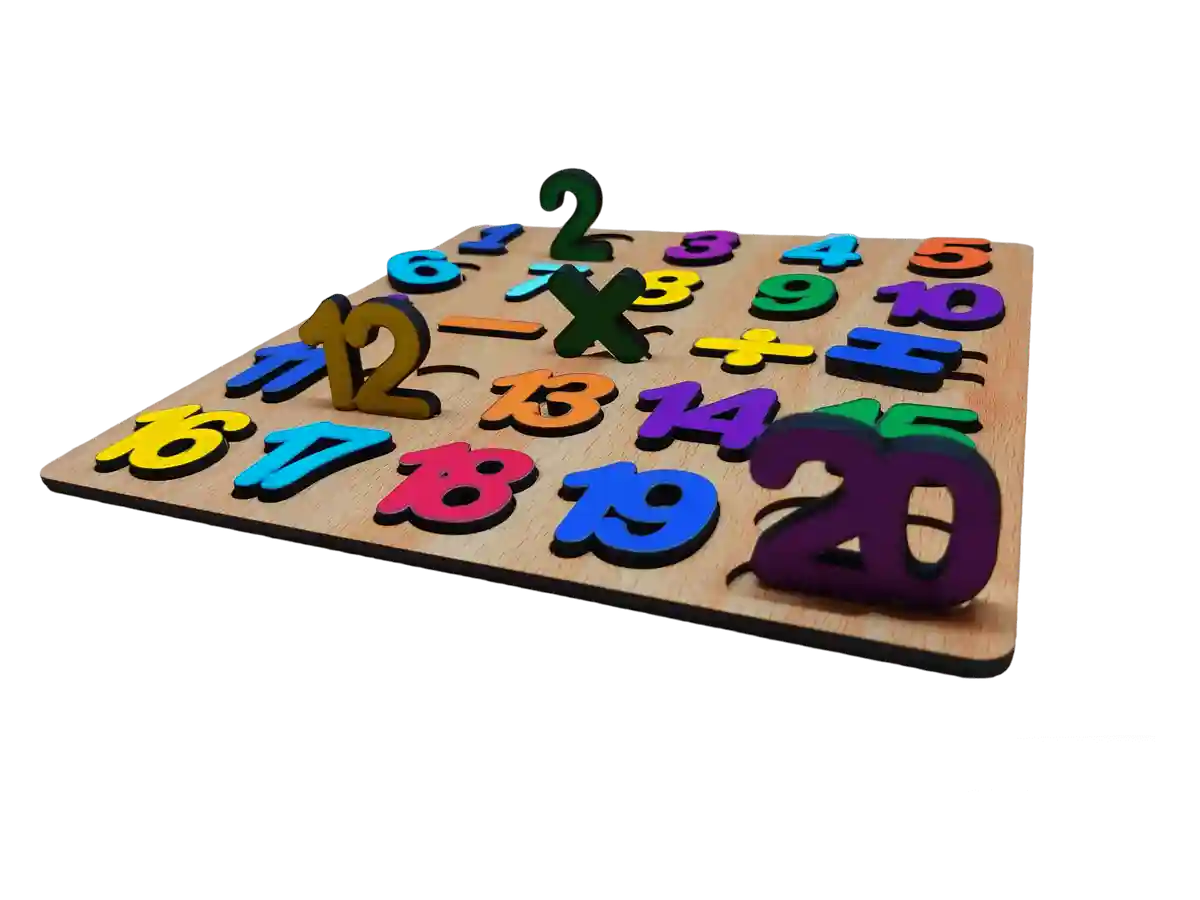 لوحة بازل ارقام انجليزي 20×20 فردية