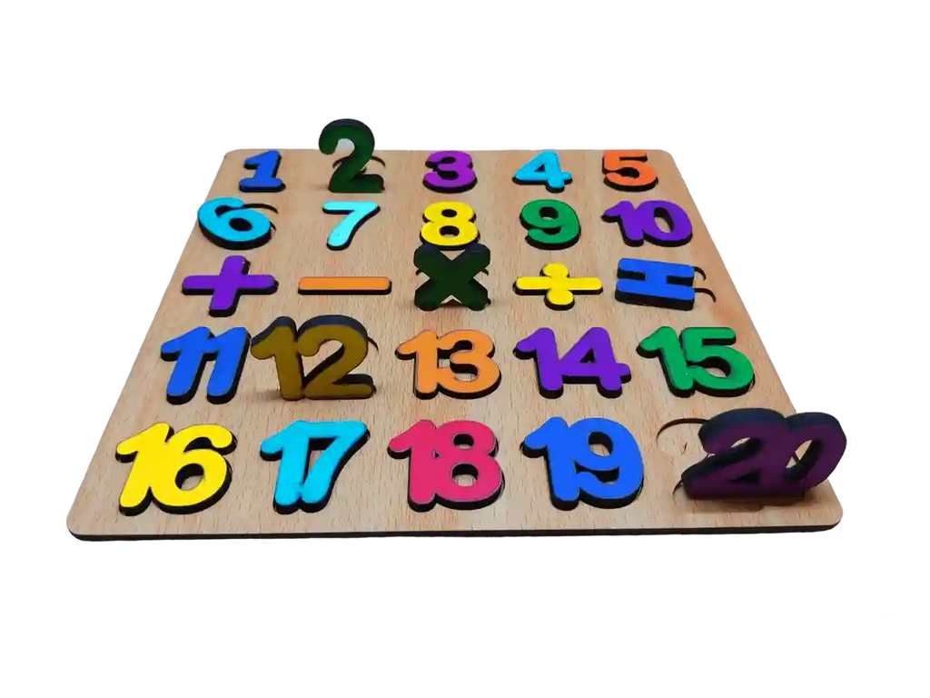 لوحة بازل ارقام انجليزي 20×20 فردية
