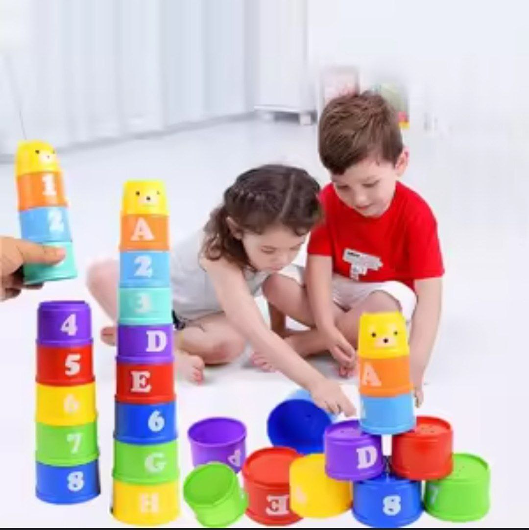 ترتيب الاكواب الملونة 10 قطع