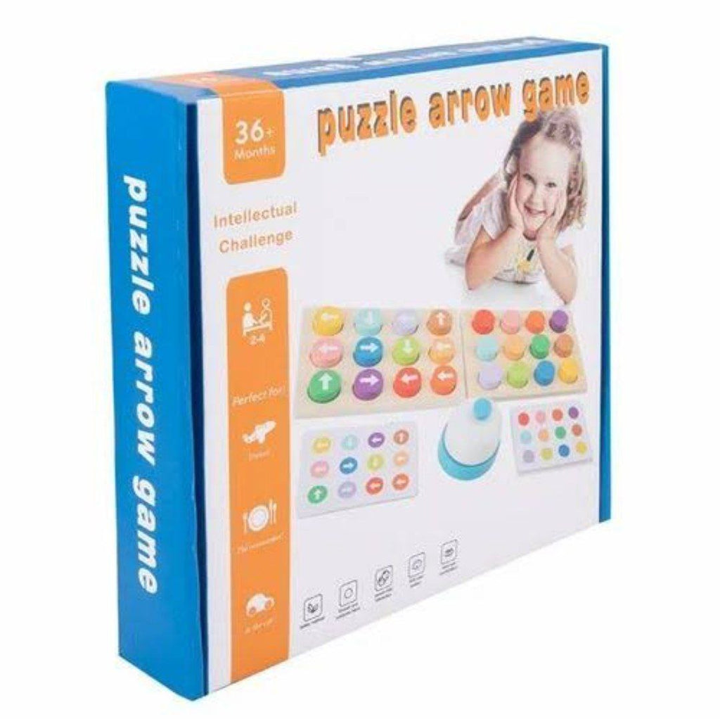 لعبة مطابقة الاتجاهات الخشبية