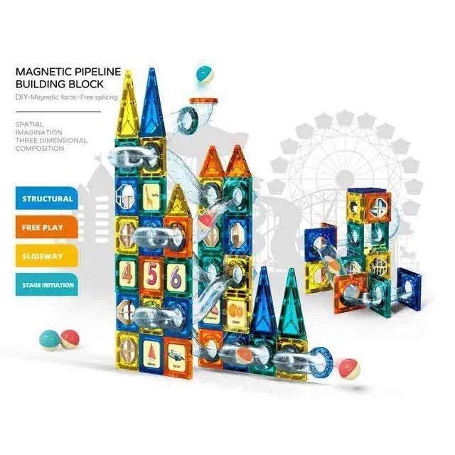 مكعبات بناء مغناطيسية 73 قطعة